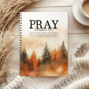 Carnet Verset de la Bible Philippiens 4:6-7 Nature