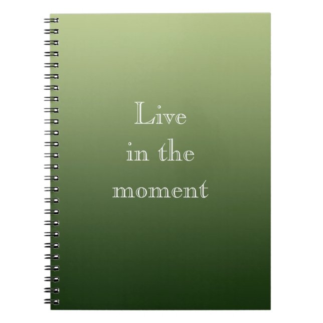 Carnet Vert concombre (Devant)
