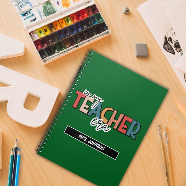 Carnet Vert dans ma citation de l'ère de l'enseignant (Créateur téléchargé)