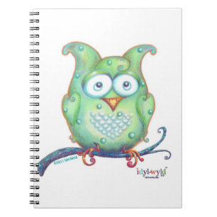carnet vert de hibou