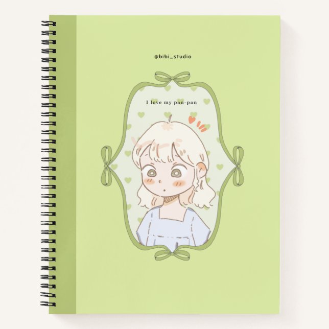 Carnet Vert doux  (Devant)