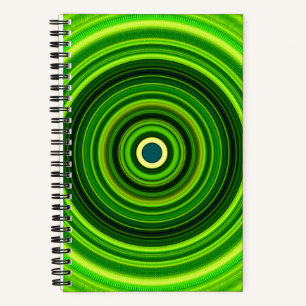 Carnet Vert géométrique Mandala-25436