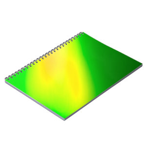 Carnet vert jaune ombre clair lune Double bande