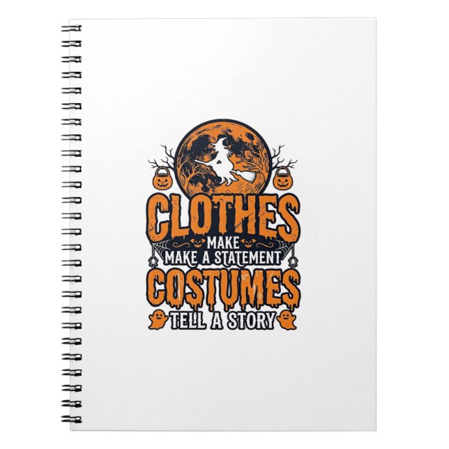 Carnet Vêtements Halloween Vintage Chemise de déclaration (Devant)