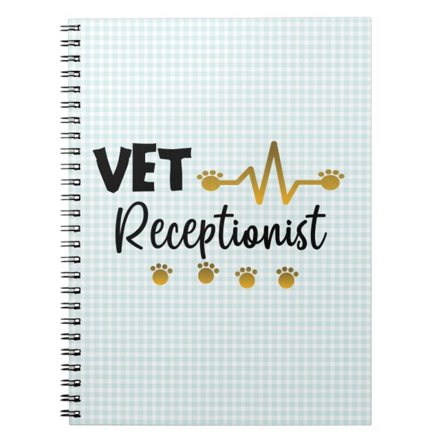 Carnet Vétérinaire vétérinaire réceptionniste Animal vété (Devant)