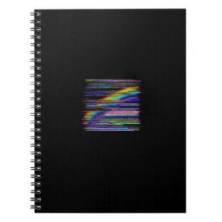 Carnet VHS Glitchcore Rainbow Window