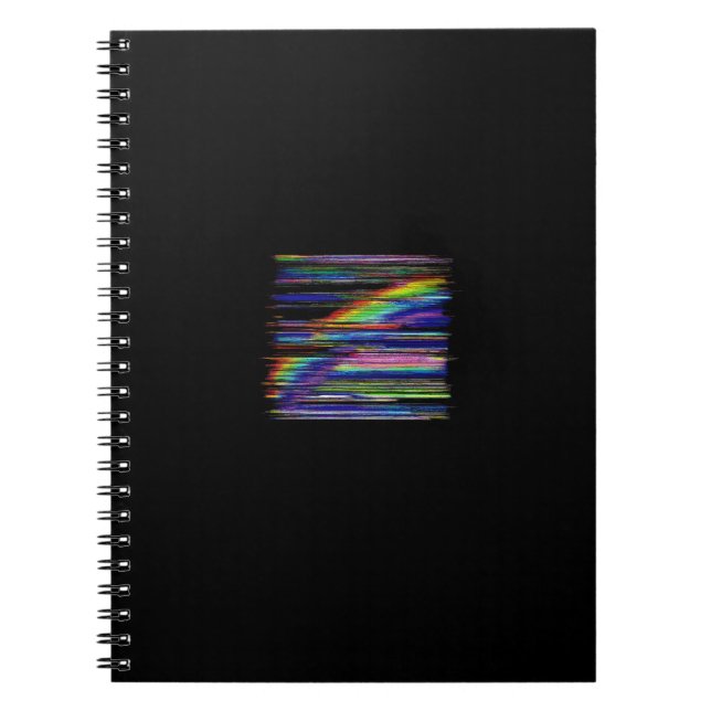 Carnet VHS Glitchcore Rainbow Window (Devant)