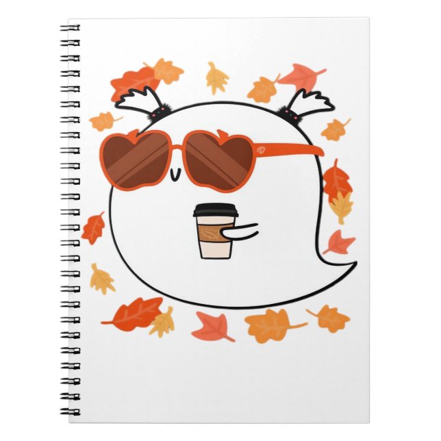 Carnet Vibes D'Automne Cute Ghost Classic T-Shirt (Devant)