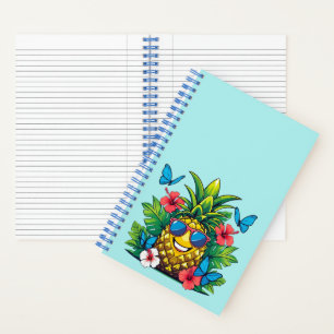 Carnet Vibes Hibiscus Papillon d'ananas
