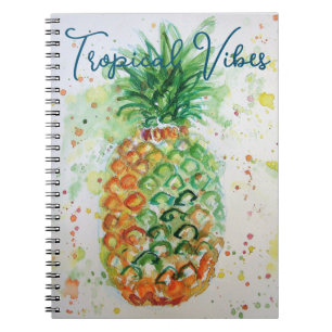 Carnet Vibes tropicales de la plage de fruits d'ananas ja