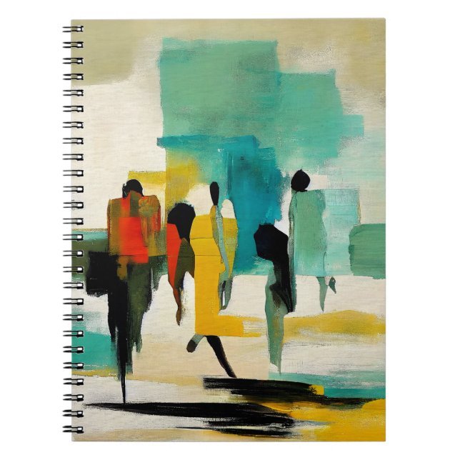 Carnet Vibrance de midi – Figures abstraites (Devant)