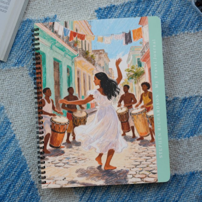 Carnet Vibrant Afro-Caribbean Dance Monogram Travel (Créateur téléchargé)