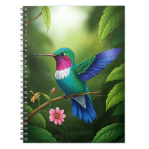 Vibrant Hummingbird Among Leaves