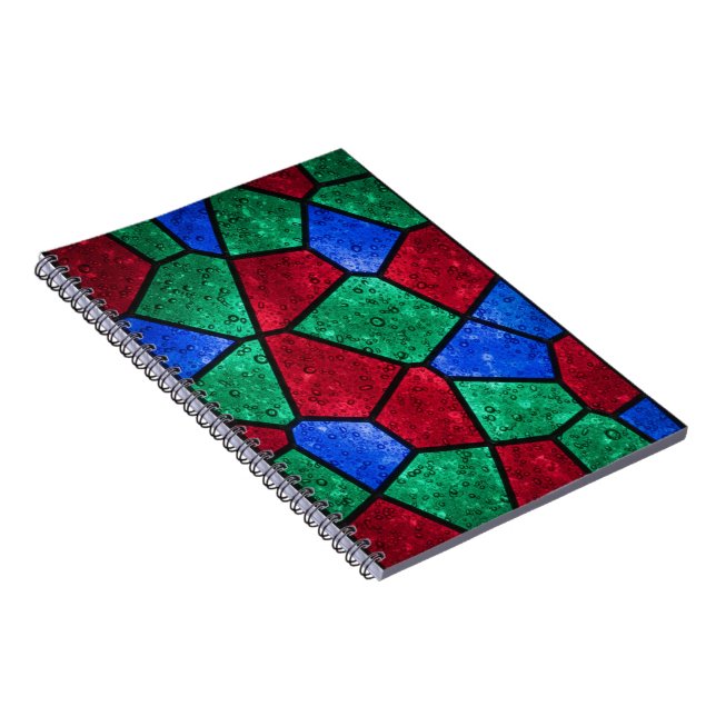 Carnet Vibrant Prism Rainbow Glass Mosaic Notebook (Côté Droit)