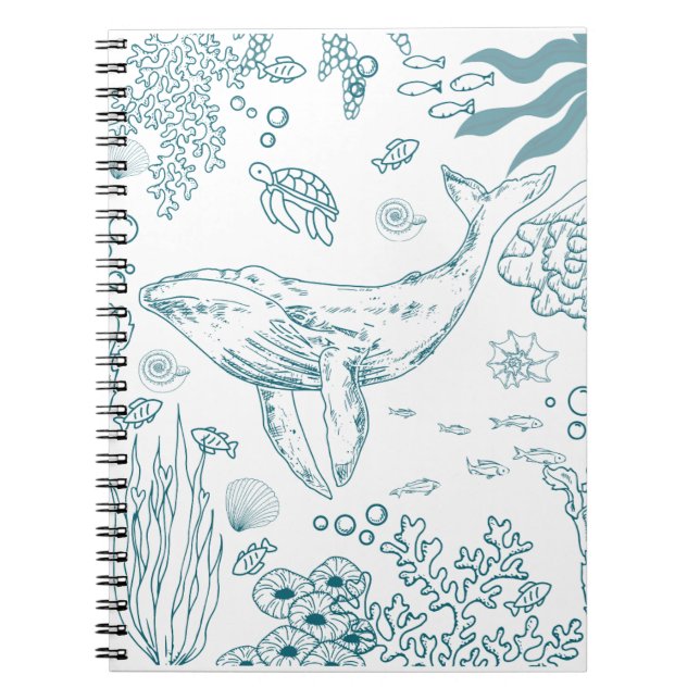 Carnet Vie marine à main (Devant)