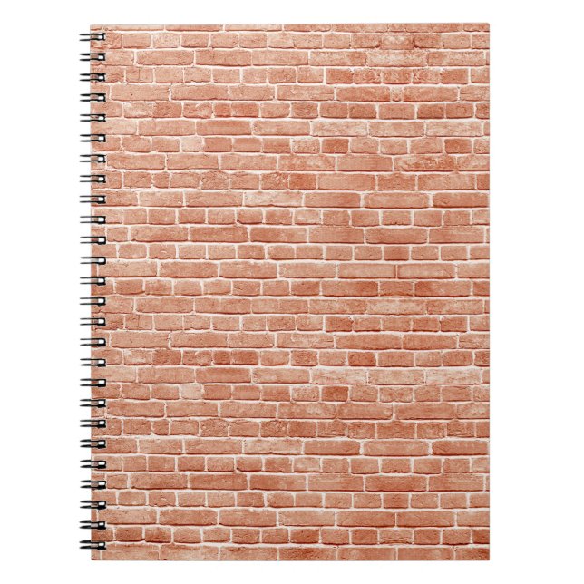 Carnet Vieille texture murale en brique rouge. (Devant)