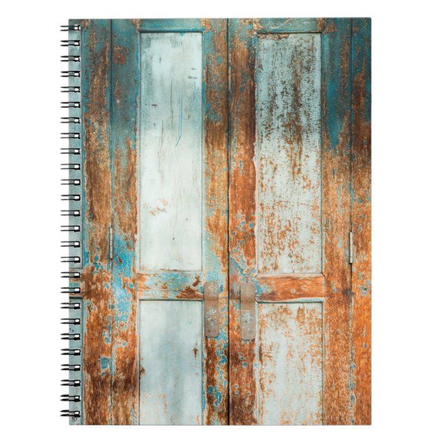 Carnet vieilles portes en bois fond antique, architecture (Devant)