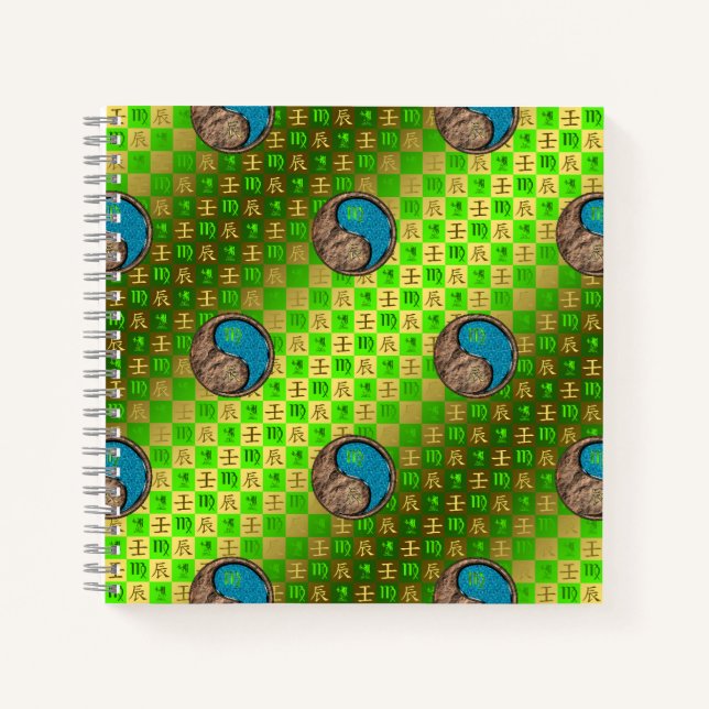 Carnet Vierge & Dragon d'eau (Devant)