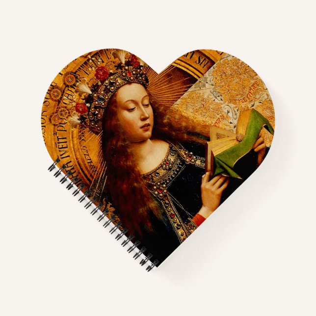 Carnet Vierge Marie par Jan van Eyck (Devant)