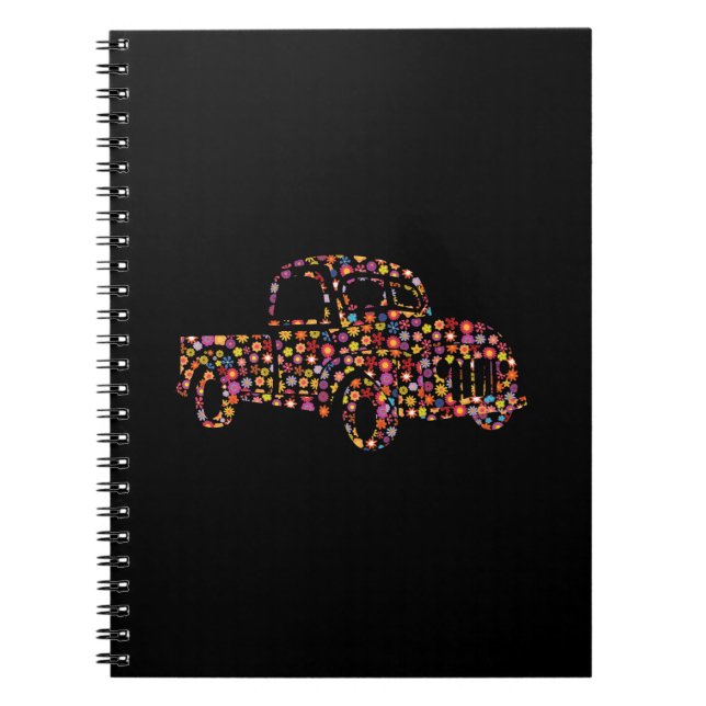 Carnet Vieux Motif de camionnette (Devant)
