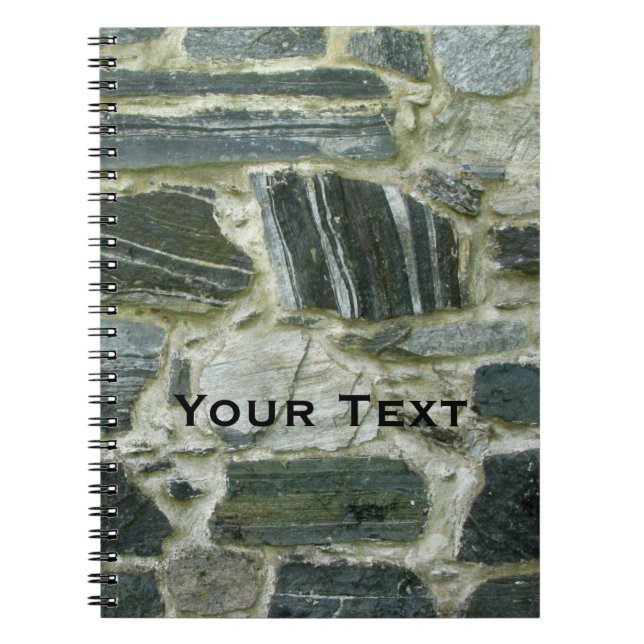 Carnet Vieux mur en pierre avec le texte (Devant)