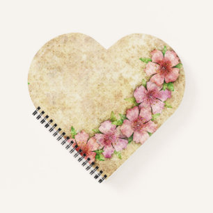 Carnet Vieux papier peint floral