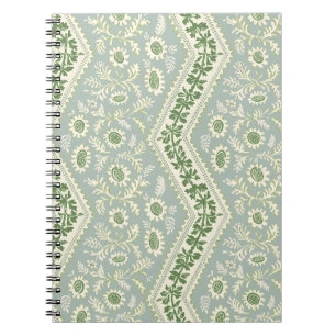 Carnet Vigne verte et rayure de marguerite, échelle fine