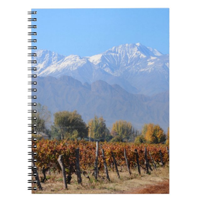 Carnet Vignobles en automne de Mendoza, Argentine (Devant)