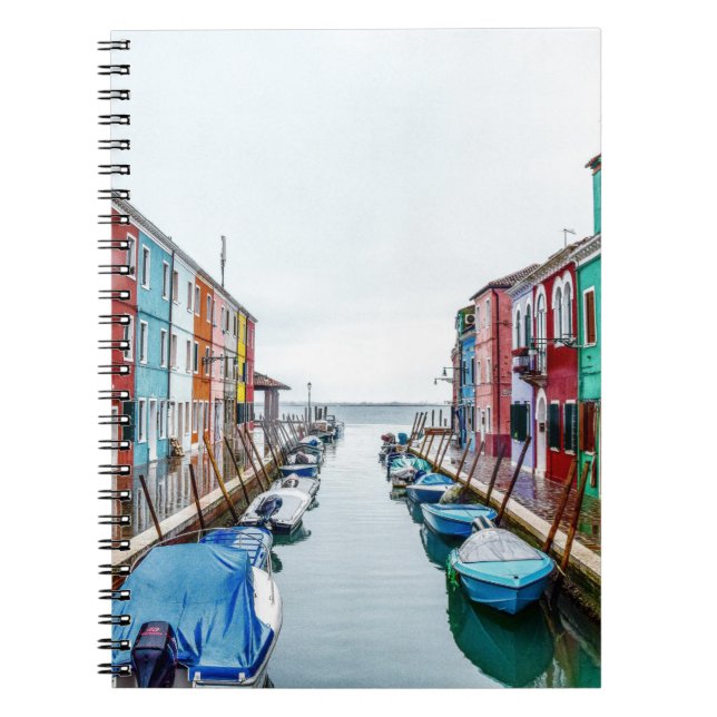 Carnet Ville métropolitaine de Venise de Burano Italie (Devant)