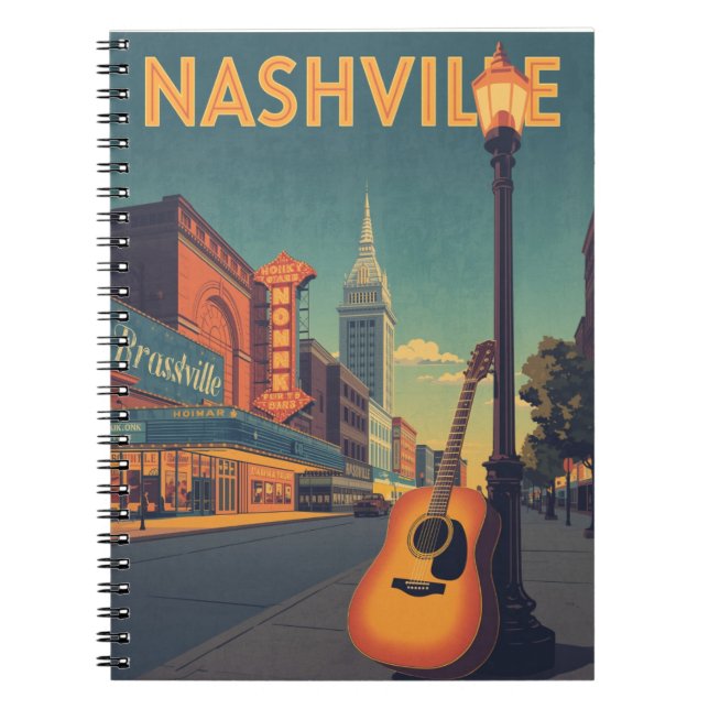 Carnet Ville musicale de Nashville (Devant)