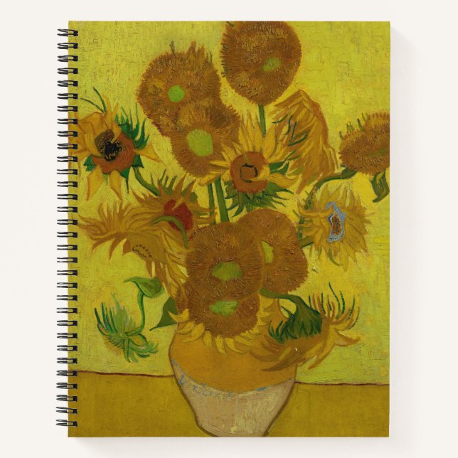 Carnet Vincent Van Gogh 15 Peinture de tournesols (Devant)