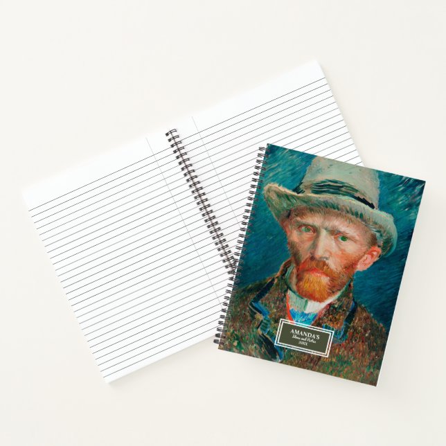 Carnet Vincent van Gogh Autoportrait 1887 Art (Intérieur)