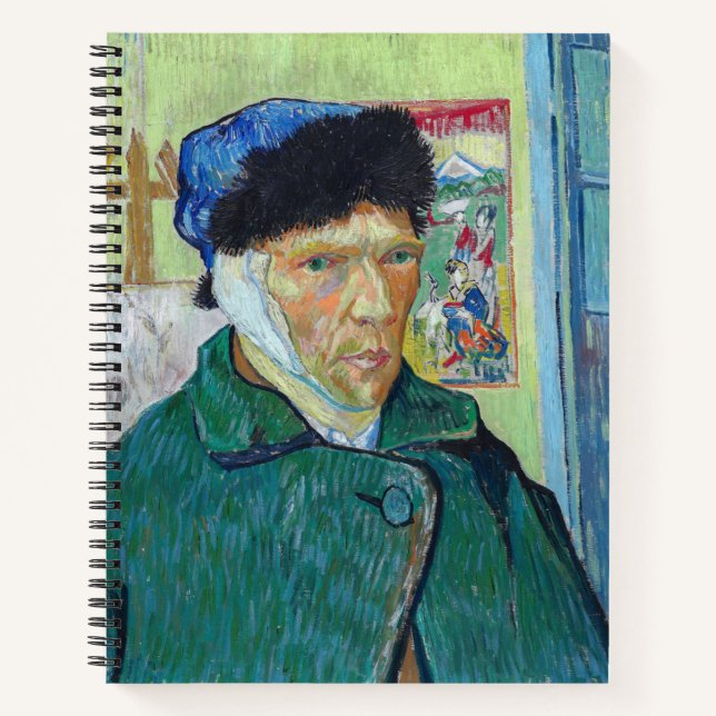 Carnet Vincent van Gogh - Autoportrait avec oreille bandé (Devant)
