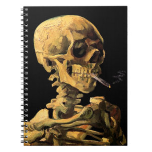 Carnet Vincent Van Gogh - Crâne avec cigarette brûlante