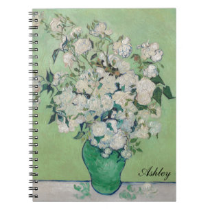 Carnet Vincent Van Gogh Impressionniste Rose Monogramme