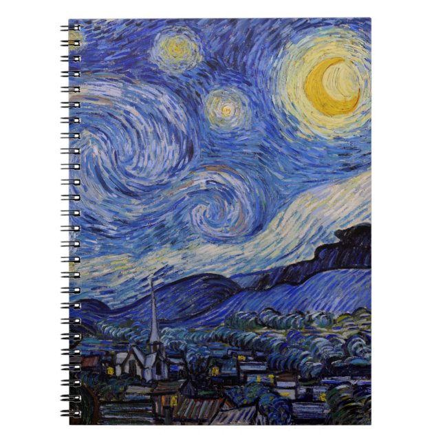 Carnet Vincent Van Gogh - La nuit étoilée (Devant)