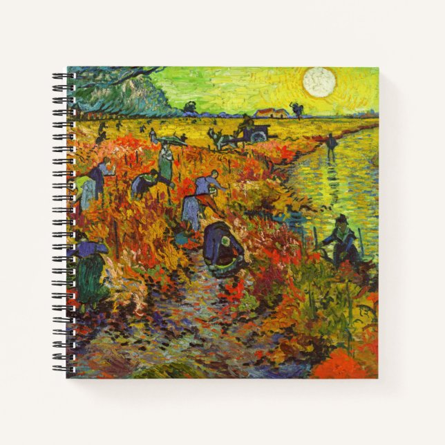 Carnet Vincent van Gogh - Le vignoble rouge (Devant)