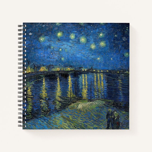 Carnet Vincent van Gogh - Nuit étoilée sur le Rhône (Devant)