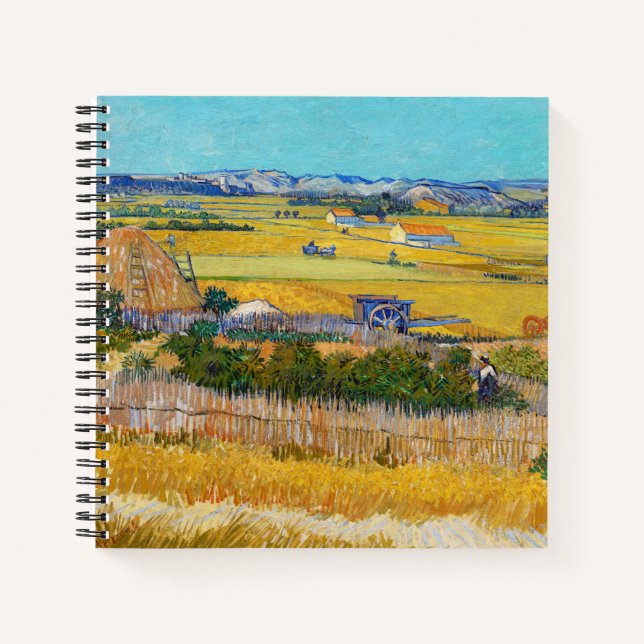 Carnet Vincent van Gogh - Récolte à La Crau (Devant)
