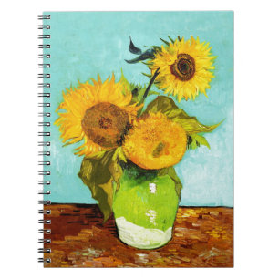 Carnet Vincent Van Gogh Trois Tournesols Dans Un Vase