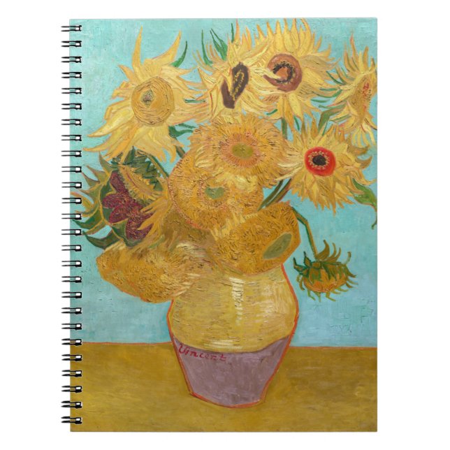 Carnet Vincent Van Gogh - Vase avec douze tournesols (Devant)