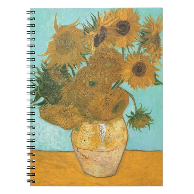 Carnet Vincent van Gogh - Vase avec douze tournesols (Devant)