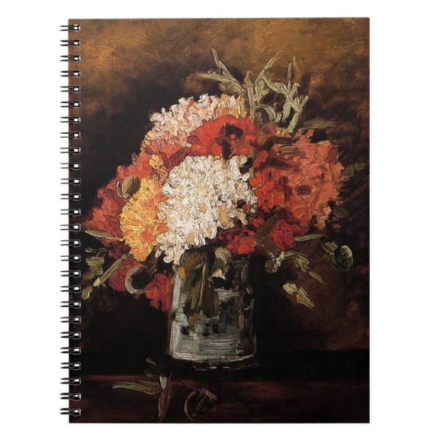 Carnet Vincent Van Gogh - Vase avec oeillets - Art (Devant)