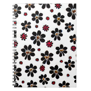 carnet vintage à motifs floraux