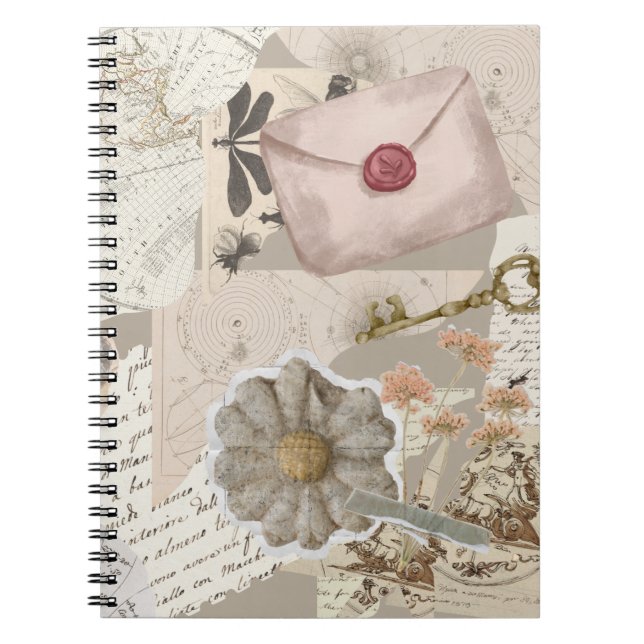 Carnet Vintage Aesthetic Collage Notebook (Devant)
