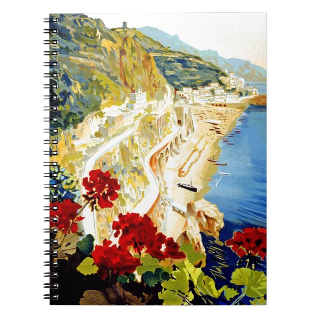 Carnet Vintage Amalfi Italie Europe Travel (Devant)