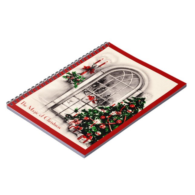 Carnet Vintage Christmas Window (Côté gauche)