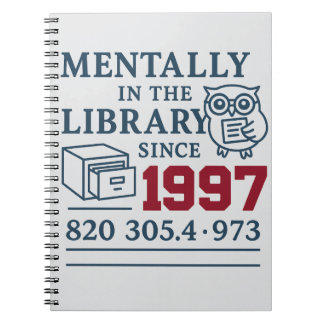 Carnet vintage de bibliothèque - Book Lover’s Writ