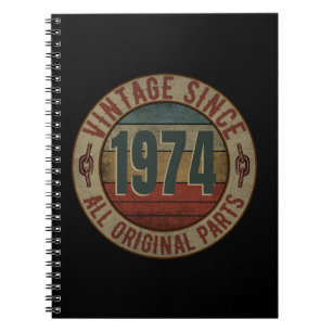 CARNET VINTAGE DEPUIS 1974 TOUTES PIÈCES D'ORIGINE.