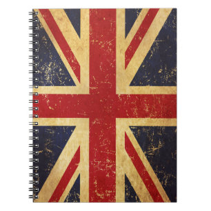 Carnet Vintage du pavillon Union Jack britannique